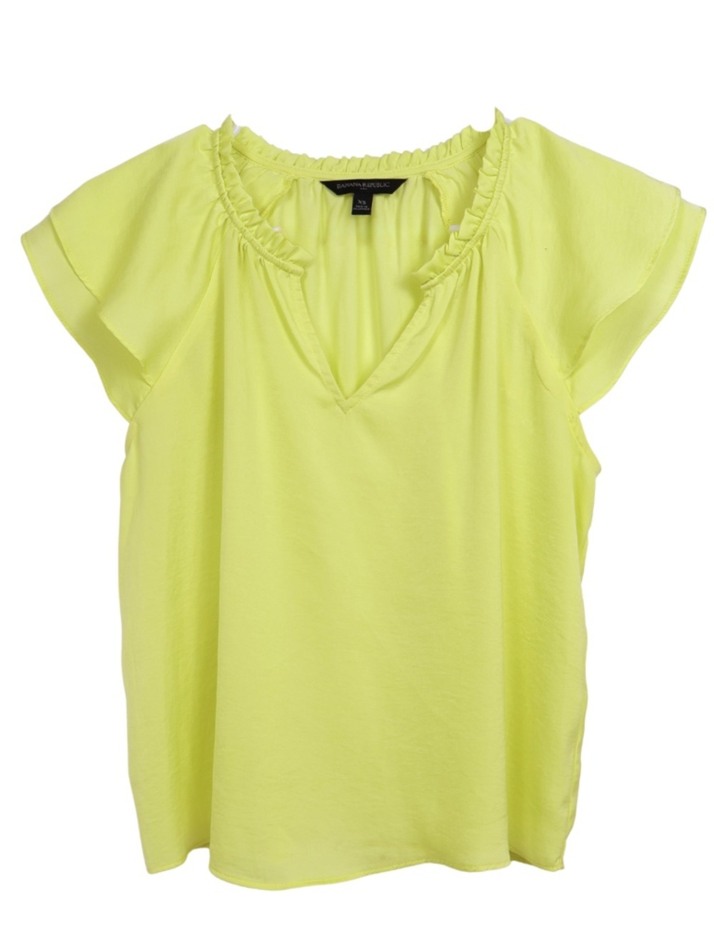 Banana Republic Yellow Blouse XS Bright Career Office Top